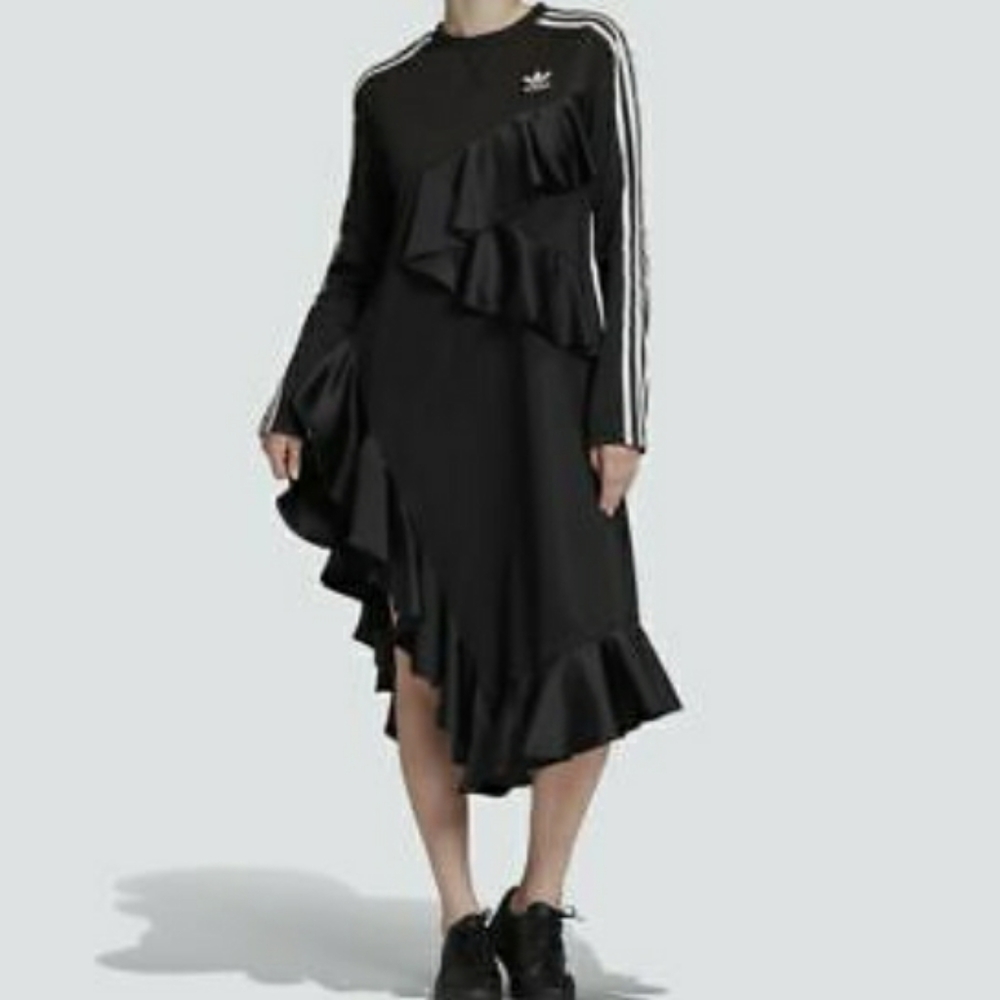 Adidas X J Koo ruffle dress L
